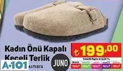 JUNO ÖNÜ KAPALI KEÇELİ TERLİK JUNO ÖNÜ KAPALI KEÇELİ TERLİK